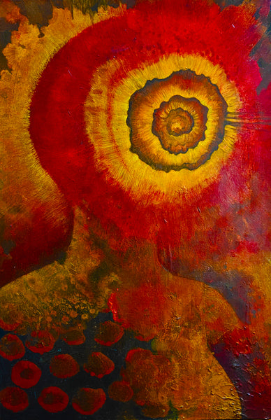 Chakradhari | Acrylic painting by Rohit Bhasi of Indigoranges
