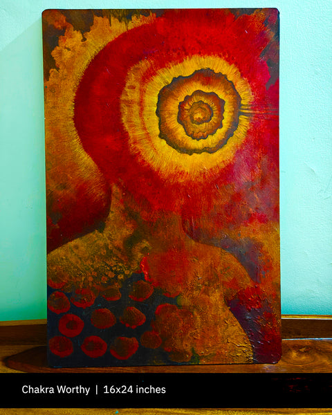 Chakradhari | Acrylic painting by Rohit Bhasi of Indigoranges